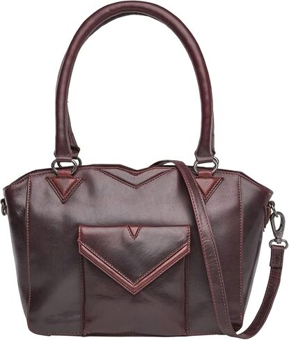Lady Conceal Locking Zipper Concealed Carry Purse Aubrey Satchel for Medium-Frame Handgun with Premium Holster in Saudi Arabia
