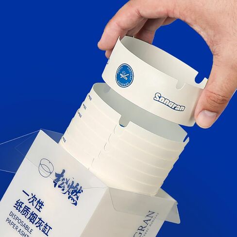 25 Pcs Disposable Portable Ashtray Bucket Quick Extinguish Splash-proof, Applicable to for Indoor, Car, Camping, Travel, Outdoor Use in Saudi Arabia