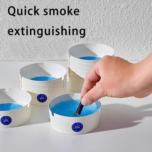 25 Pcs Disposable Portable Ashtray Bucket Quick Extinguish Splash-proof, Applicable to for Indoor, Car, Camping, Travel, Outdoor Use in Saudi Arabia