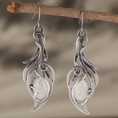Creative Retro Handmade Droplet Shaped Pendant Earrings, Personalized Jewelry Accessories for Holiday Parties in Saudi Arabia