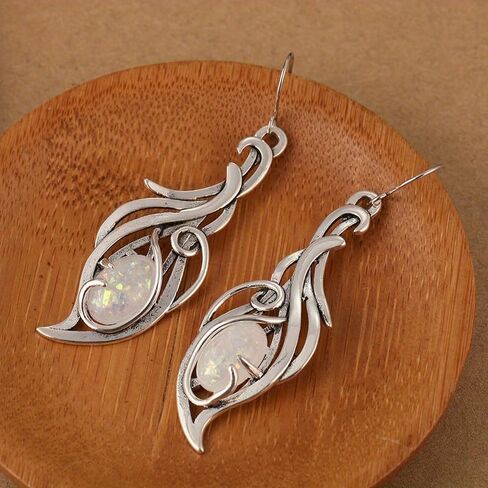 Creative Retro Handmade Droplet Shaped Pendant Earrings, Personalized Jewelry Accessories for Holiday Parties in Saudi Arabia