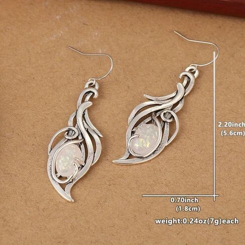 Creative Retro Handmade Droplet Shaped Pendant Earrings, Personalized Jewelry Accessories for Holiday Parties in Saudi Arabia