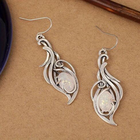Creative Retro Handmade Droplet Shaped Pendant Earrings, Personalized Jewelry Accessories for Holiday Parties in Saudi Arabia