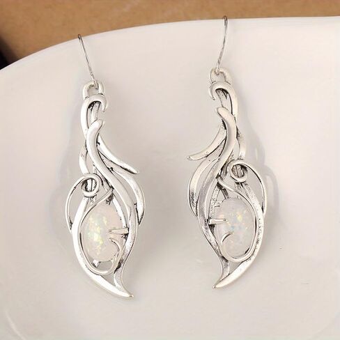 Creative Retro Handmade Droplet Shaped Pendant Earrings, Personalized Jewelry Accessories for Holiday Parties in Saudi Arabia