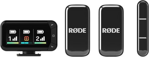 RØDE Wireless Micro - Compact Wireless Microphone, Two Mics with Charge Case for Smartphone Content Creation - Lightning, White in Kuwait