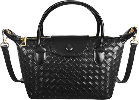Mini Small Size Braided Luxury Leather Women's top Handle Handbag Fashion Travel Daily Satchel in Saudi Arabia