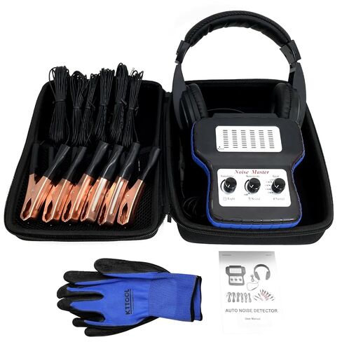 6 Channel Car Engine Noise Finder, Sound Detector Tester Tool Set, Chassis System Ears, Electronic Stethoscope Diagnostic Kit with Headphones in Kuwait