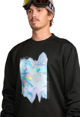 سويت شيرت رجالي من Volcom Core Hydro Crew - بلوفر صوف طارد للماء in Kuwait