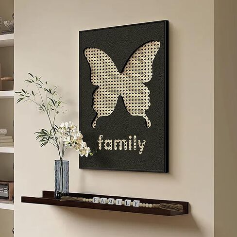Farmhouse Home Decor Family Letter Block Wood Bead with Tassels, Family Decoration Gifts Boho Wooden Beads for Living Room Tabletop Tiered Tray Mantel Shelf, 24'' in Saudi Arabia