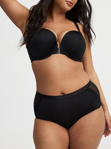 Torrid Perfect T-Shirt Front-Close Bra Rich Black in Saudi Arabia