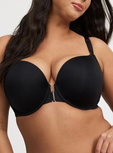 Torrid Perfect T-Shirt Front-Close Bra Rich Black in Saudi Arabia