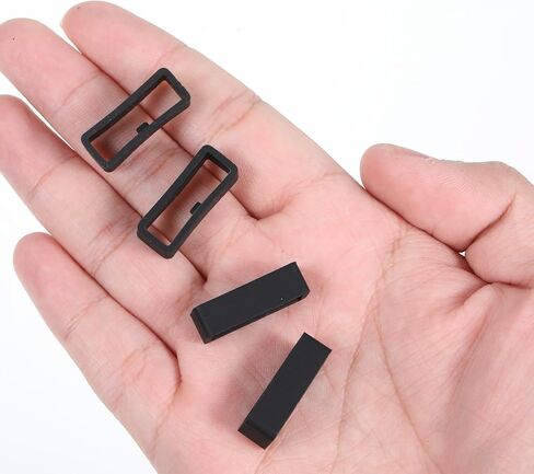 8Pcs Watch Strap Loop, 22 mm Watch Band Strap Loop Replacement, Black Silicone Watches Band Holder in Kuwait