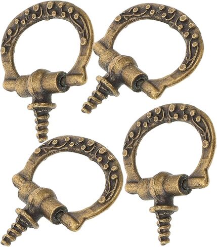 BESPORTBLE 10pcs Alloy Mini Pull Handles Threaded Screw Self-Tapping Knobs for Jewelry Boxes Cabinets Dressers Vintage Style Decorative Mini Cabinet Knobs with Ergonomic Design in Saudi Arabia