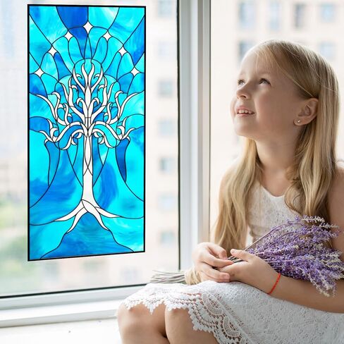 Rings Lord White Tree Stained Glass Window Film (11"X24") in Saudi Arabia