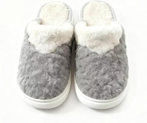 Mens Memory Foam Slippers Men's Cozy Slip-on Slippers Indoor/Outdoor Warm House Shoes in Saudi Arabia