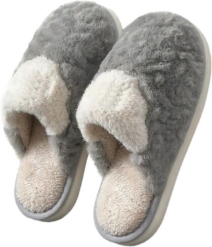 Mens Memory Foam Slippers Men's Cozy Slip-on Slippers Indoor/Outdoor Warm House Shoes in Saudi Arabia