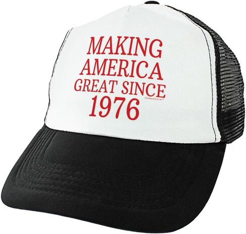 ThisWear 50th Birthday Hat Making America Great Since Novelty Snapback Trucker Hat in Saudi Arabia