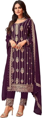Prija Collection Ready to Wear Indian Pakistani Ethnic Wear Designer Straight Salwar Kameez Pant Suit for Womens in Saudi Arabia