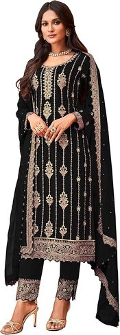 Prija Collection Ready to Wear Indian Pakistani Ethnic Wear Designer Straight Salwar Kameez Pant Suit for Womens in Saudi Arabia