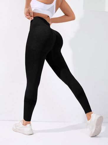 High Stretch Comfortable Quick Drying Sports Leggings, High Waist Seamless Yoga Pants, Women's Activewear in Saudi Arabia
