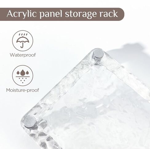 YULEAXIE Acrylic Bathroom Countertop Tray, Modern Style Bathroom Soap Dish and Vanity Organizer in Saudi Arabia
