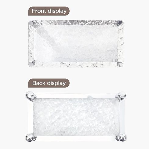 YULEAXIE Acrylic Bathroom Countertop Tray, Modern Style Bathroom Soap Dish and Vanity Organizer in Saudi Arabia