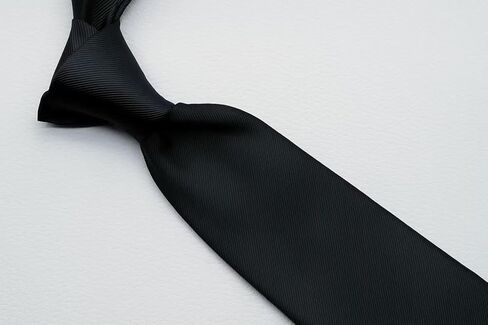 Mens Black Twill Tie For Men Ties 3.35‘’ Classic Formal Blazer Necktie With Gift Box in Saudi Arabia
