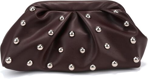 KingTo Clutch Purses for Women, Soft Cloud Bag Fashion Dumpling with Ruched Pouch Handbag for Crossbody Shoulder in Kuwait