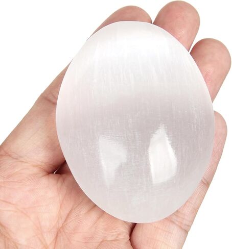 Lapis Lazuli Crystals Gemstone Polished Palm Stone Healing Crystals Thick Natural Reiki Worry Stone Energy Balancing Anxiety Stress Relief Meditation 1 Pc in Saudi Arabia