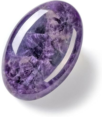 Lapis Lazuli Crystals Gemstone Polished Palm Stone Healing Crystals Thick Natural Reiki Worry Stone Energy Balancing Anxiety Stress Relief Meditation 1 Pc in Saudi Arabia