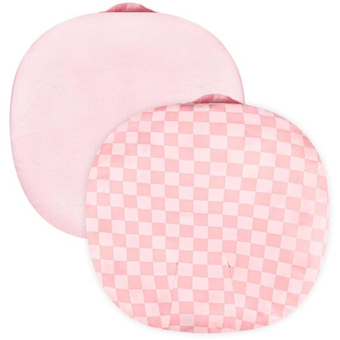 Baby Lounger Cover 1 Pack, Double-Sided Removable Lounger Covers for Infant, Stretchy and Soft Reversible Lounger Slipcover for Baby Girls Boys Newborn Pink Checkerboard (Only Cover) in Kuwait