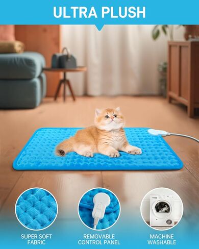 Heating Pad Electric Large for Back Pain Relief/Period Cramps/Neck and Shoulders, Moist Heat Pad for Knee, Leg, 4 Heat Settings, 2 Hour Auto Shut Off, Machine Washable, Gift for Mom, 12" X24", Blue in Saudi Arabia