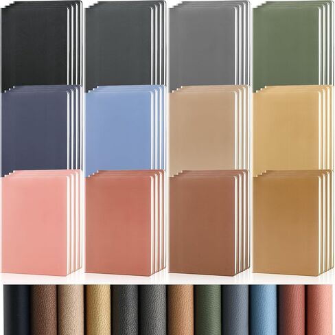 PerKoop 24 Pcs A5 Pu Leather Journals Notebook Soft Pu Leather Cover Ruled Writing Notebook Morandi Color Lined Journal Notebook for Office School Home Business Writing 128 Pages, 8.1'' x 5.6'' in Kuwait