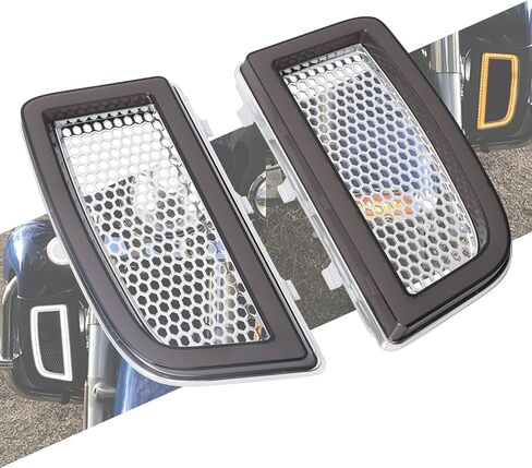 دراجة نارية LED هدية سفلية للشوايات بدوره إشارة ضوء تشغيل مناسب لـ Harley Touring Street Gilde Road Gilde Electra Glide Ultra Limited 2014-2023 أسود in Kuwait