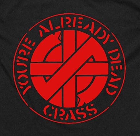 سترة بغطاء للرأس بسحاب من Chat Noir Crass - Amebix Anarcho Anti Cimex Antisect Aus-Rotten axegrinder in Kuwait