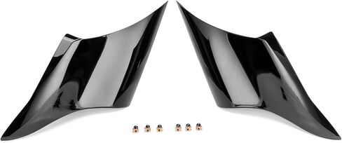 Stretched Extended Side Panel Cover Extended Stretched Bags Compatible with Harley Touring Baggers Street Glide Road King Road Glide Electra Glide Black 2014-2023 in Kuwait