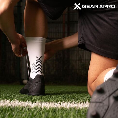 Ultra-Light Grip Socks - Double-Sided Silicone Arrows for Max Grip - Blister-Resistant for Running, Soccer, Tennis (US, Alpha, Medium, Regular, Regular, Black) in Saudi Arabia