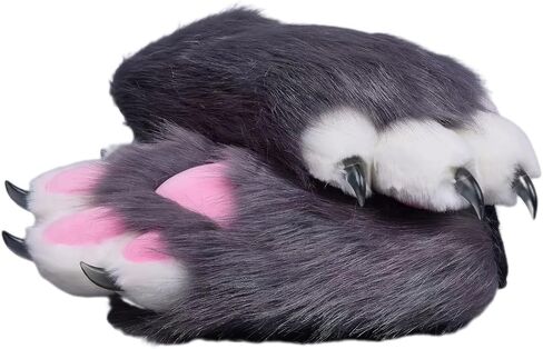 Fursuit KIG Furry Paws, Wearable Cosplay Cat Paws Animal Paws, Comic Con Costume Accessories Furry Gloves for Women in Saudi Arabia