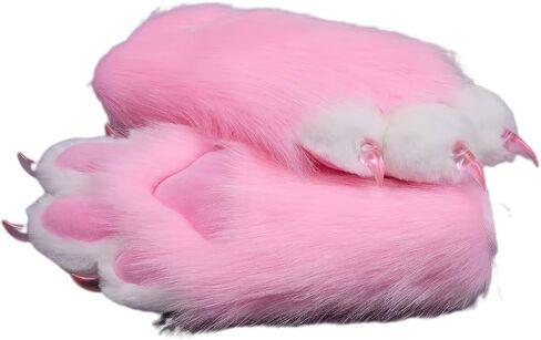 Fursuit KIG فروي الكفوف، يمكن ارتداؤها تأثيري القط الكفوف الحيوان الكفوف، Comic Con زي الملحقات قفازات فروي للنساء in Kuwait
