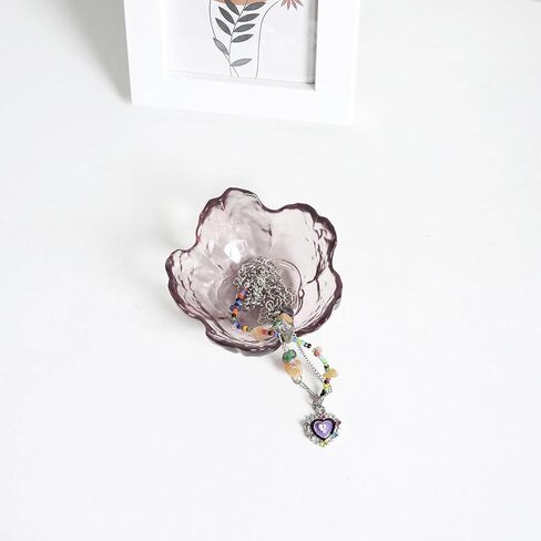 Flower Jewelry Tray, Deccorative Ring Dish Coquette Room Decor Aesthetic Small Trinket Tray Jewelry Organizer in Saudi Arabia