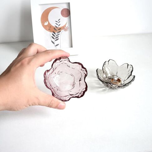 Flower Jewelry Tray, Deccorative Ring Dish Coquette Room Decor Aesthetic Small Trinket Tray Jewelry Organizer in Saudi Arabia