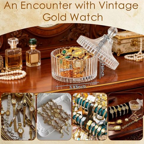 6Pcs Watches for Women Small Vintage Dainty Gold Watch Adjustable Band with Watch Link Removal Tool in Saudi Arabia
