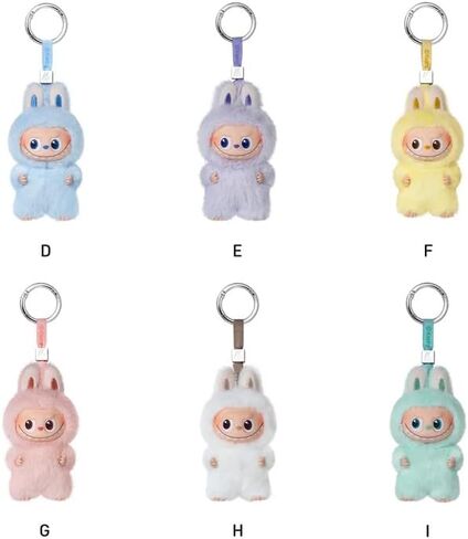 POP MART THE MONSTER PIN FOR LOVE Series قلادة قطيفة (A-M) Popmart Mini Labubu Love Mini Love Keychain in Kuwait