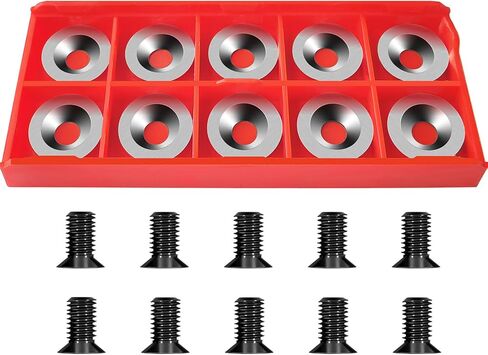 إدراج Carbide 12 مم لأداة تحول مخرطة الخشب ، R12 × 2.5 ملم قاطع Carbide Carbide القابل للفهرسة. in Kuwait