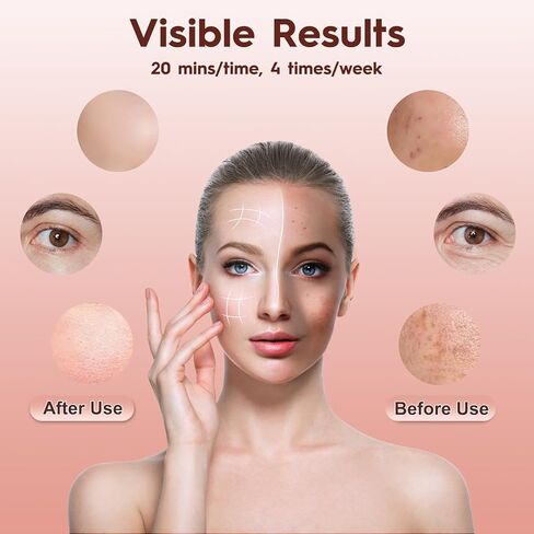 Red Light Therapy Mask, 7 Modes Portable LED Face Mask Light Therapy, 2000mAh USB-C Rechargeable Wired Controller, Blue, Orange, Timing Function, 830NM Infrared & Red Light Mask for Home & Travel in Kuwait