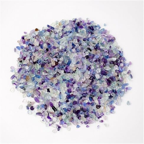 0.44Ib Crystal Chips Bulk Tumbled Crushed Stones Garden Tool for Fountain Vase Filler Planters Decorative Fish Tank Potted in Saudi Arabia