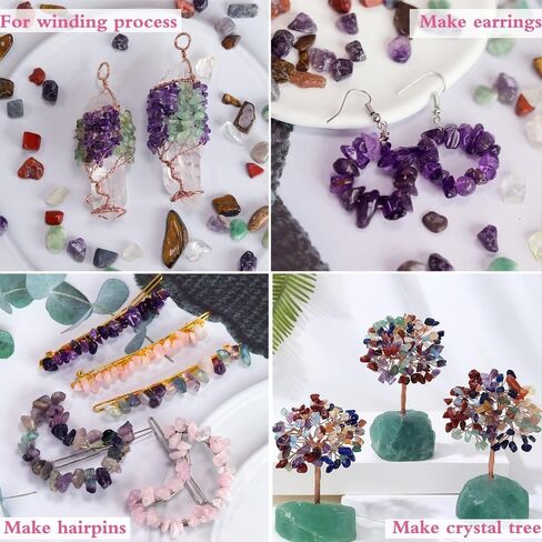 0.44Ib Crystal Chips Bulk Tumbled Crushed Stones Garden Tool for Fountain Vase Filler Planters Decorative Fish Tank Potted in Saudi Arabia