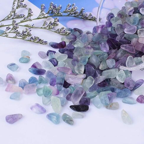 0.44Ib Crystal Chips Bulk Tumbled Crushed Stones Garden Tool for Fountain Vase Filler Planters Decorative Fish Tank Potted in Saudi Arabia