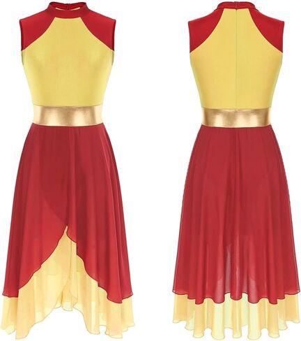 Women Asymmetrical Hem Ballet Dance Tutu Dress Gymnastics Leotard Modern Ballroom in Saudi Arabia
