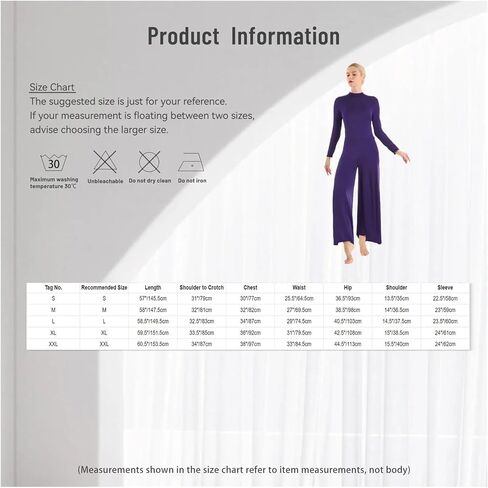 Women Adult Long Sleeve Wide Leg Jumpsuit For Choir Liturgical Dance Contemporary Ballet in Saudi Arabia
